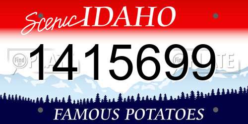 1415699 Idaho License Plate