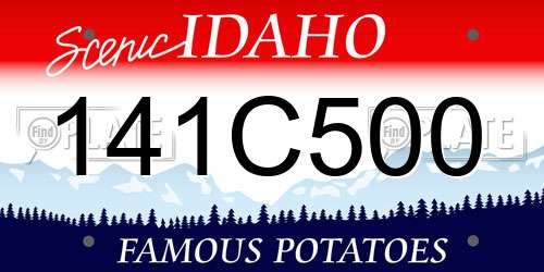141C500 Idaho License Plate