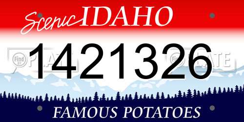 1421326 Idaho License Plate