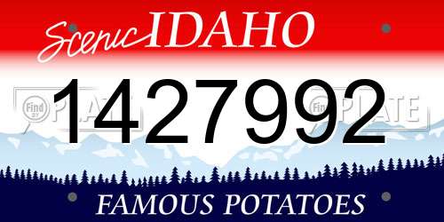 1427992 Idaho License Plate
