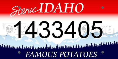 1433405 Idaho License Plate