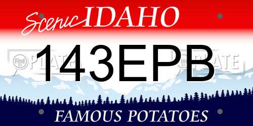 143EPB Idaho License Plate