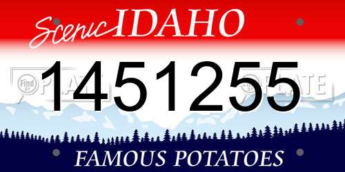 1451255 Idaho License Plate