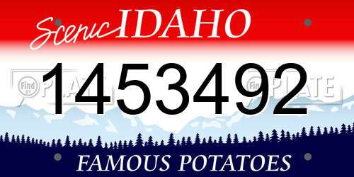 1453492 Idaho License Plate