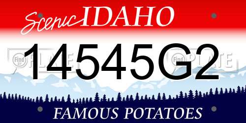 14545G2 Idaho License Plate