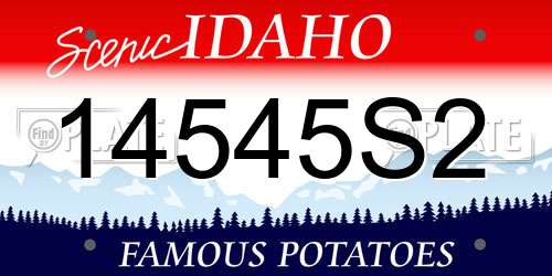 14545S2 Idaho License Plate
