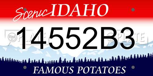 14552B3 Idaho License Plate