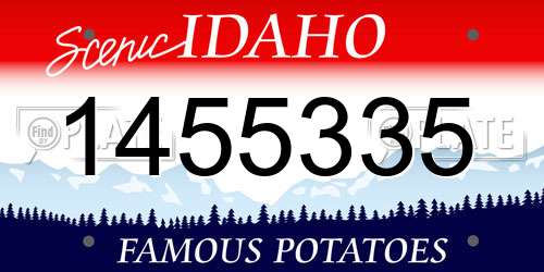 1455335 Idaho License Plate