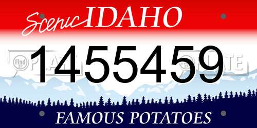 1455459 Idaho License Plate