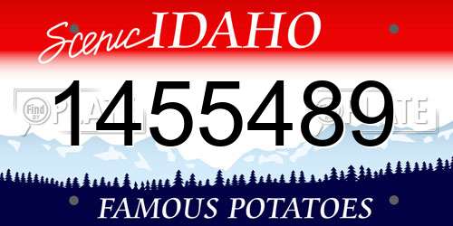 1455489 Idaho License Plate