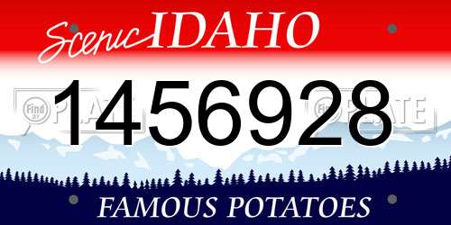 1456928 Idaho License Plate