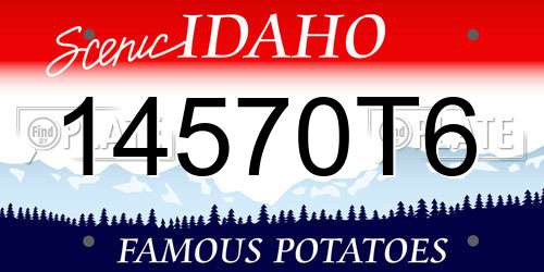 14570T6 Idaho License Plate