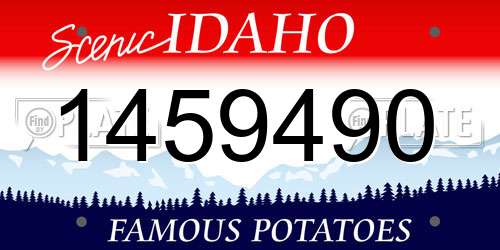 1459490 Idaho License Plate