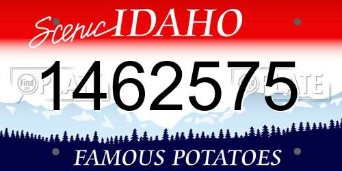 1462575 Idaho License Plate
