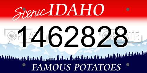 1462828 Idaho License Plate