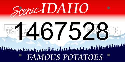 1467528 Idaho License Plate