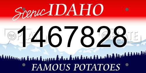 1467828 Idaho License Plate