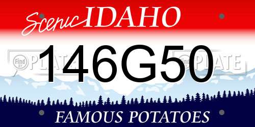 146G50 Idaho License Plate