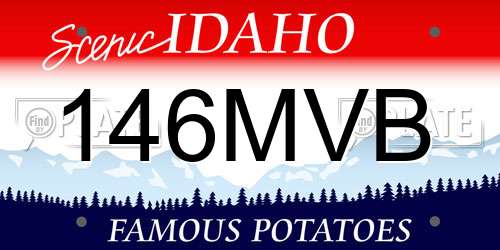 146MVB Idaho License Plate