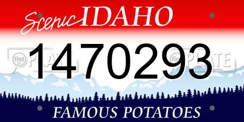 1470293 Idaho License Plate