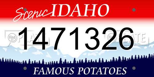 1471326 Idaho License Plate
