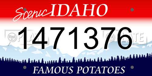 1471376 Idaho License Plate