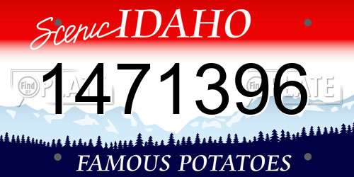 1471396 Idaho License Plate