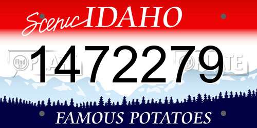 1472279 Idaho License Plate