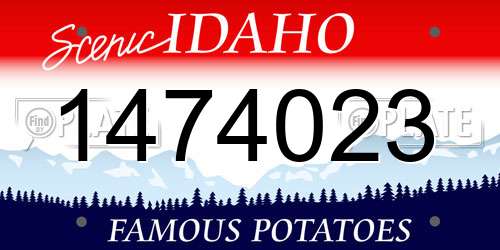 1474023 Idaho License Plate