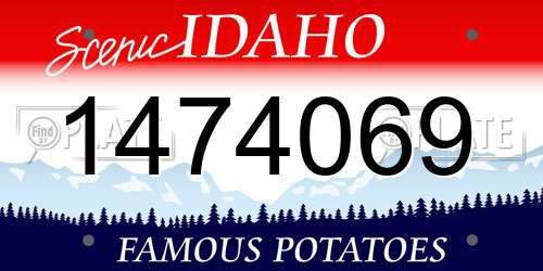 1474069 Idaho License Plate