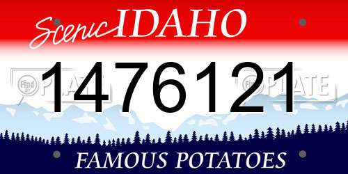 1476121 Idaho License Plate