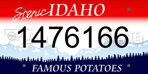 1476166 Idaho License Plate
