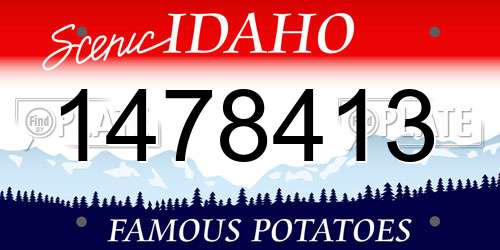 1478413 Idaho License Plate