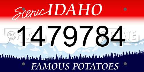 1479784 Idaho License Plate