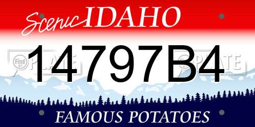 14797B4 Idaho License Plate