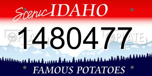 1480477 Idaho License Plate