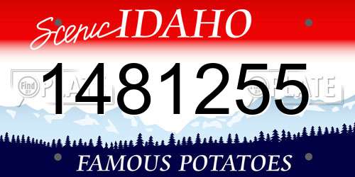 1481255 Idaho License Plate