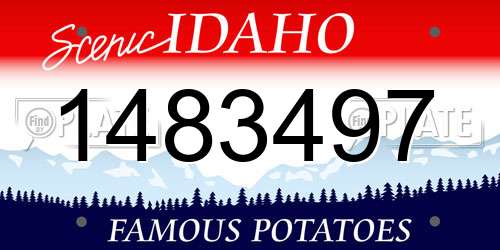 1483497 Idaho License Plate