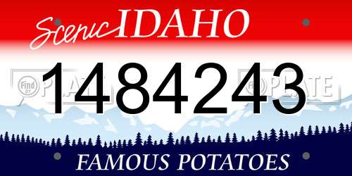 1484243 Idaho License Plate