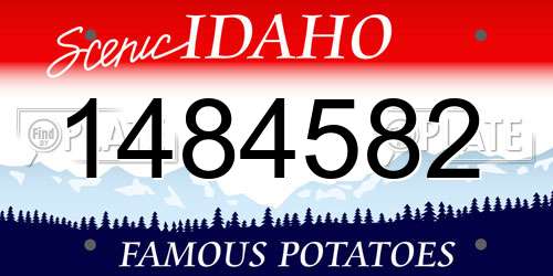 1484582 Idaho License Plate
