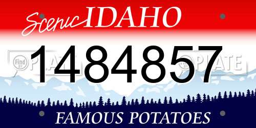 1484857 Idaho License Plate