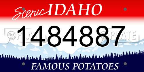 1484887 Idaho License Plate