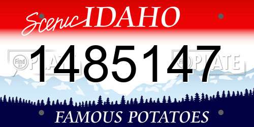 1485147 Idaho License Plate
