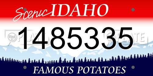 1485335 Idaho License Plate