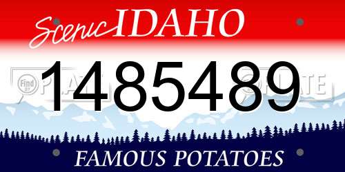 1485489 Idaho License Plate