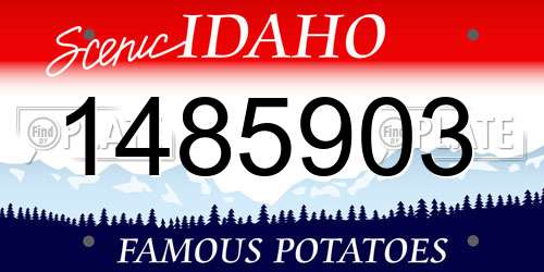 1485903 Idaho License Plate