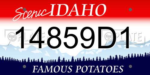 14859D1 Idaho License Plate