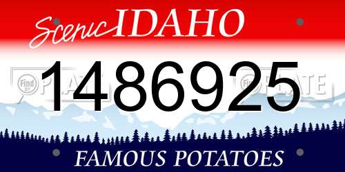 1486925 Idaho License Plate
