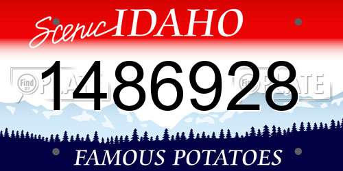 1486928 Idaho License Plate
