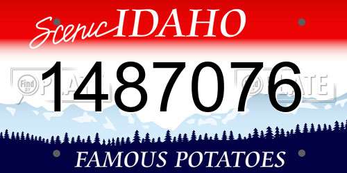 1487076 Idaho License Plate